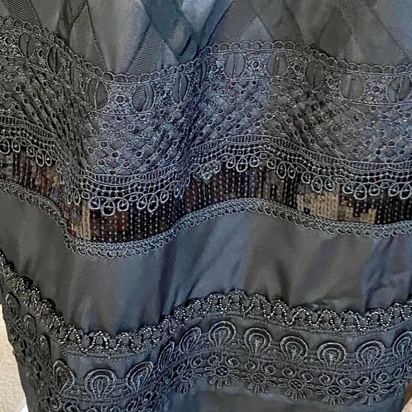 NYGARD embellished cocktail skirt, ribbons sequins - Picture 2 of 14